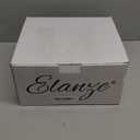 Elanze Designs Glossy Reactive Glaze Large 17 Fluid Ounce Everyday Kitchen Food Grade Ceramic Stoneware Coffee Mug Cup with Comfort Curved Handles, Set of 4, Emerald Green