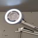 HITTI 10X Magnifier Esthetician Light, 2200 Lumens, Stepless Dimmable, 5 Wheel Rolling Base, LED Lighted Mag Lamp for Lash & Facials, Tattoo, Nail, Crafts, Sewing- White