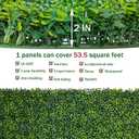 ODTORY Artificial Boxwood Roll Panels: 48 X 160 in(53.5 sqft) UV-Anti Artificial Ivy Privacy Fence Wall Screen for Indoor Outdoor Green Grass Wall Decor & Ivy Fence Covering Privacy