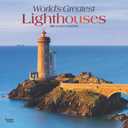 World's Greatest Lighthouses | 2025 12 x 24 Inch Monthly Square Wall Calendar | Foil Stamped Cover | Plastic-Free | BrownTrout | Ocean Sea Coast