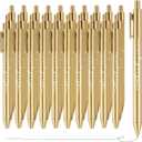 Dispowreath 30pcs Thank You Pens Bulk Cute Multicolor Ballpoint Pen for Server Employee Appreciation Gifts for Social Worker Wedding Teacher Coworker Office Staff Team Nurse Baby Shower Party (Gold)