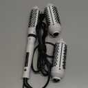 K&K 3 in 1 Thermal Brush Set, Ceramic Hot Brush, Fast Heating Curling Wand for Short, Medium & Long Hair, 5 Temperature Adjustment, Dual Voltage