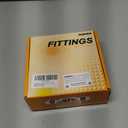 GASHER 1" Camlock Fittings Type C & E Polypropylene Cam and Groove Hose Fitting Kit with 1" Female x Male Camlock x 1" Hose Barb (2Pack)