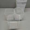 square pantry food storage containers 5 Pack, 2.5 L (3) and 5L (2)