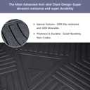 Elsetyler Custom Fit for Cargo Liner 2020-2026 Land Rover Defender 110 - Black TPE All Weather Heavy Duty Waterproof Rear Cargo Tray Trunk Floor Mat Protector