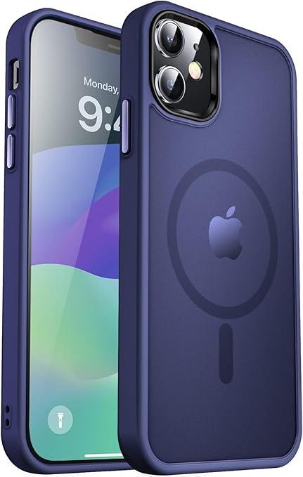 MOCCA Strong Magnetic for iPhone 12 Case/iPhone 12 Pro Case,[Compatible with Magsafe][Mil-Grade Drop Protection]Slim Shockproof Translucent Protective Phone Case for iPhone 12/12 Pro,Fluorescent