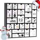 SUNGIFT Wooden Advent Calendar, Christmas Countdown Calendar Boxes with 24 Drawers and Numbers to Fill 2025, DIY Reusable Advent Calendar Decoration Xmas Gift for Kids, Adults, Family, Friends