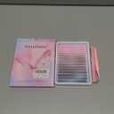 Wispy Lash Extension Kit Natural Eyelash Extension Kit C Curl Lash Clusters Kit Individual Lashes Clusters Short Eyelash Clusters 280pcs Cluster Lashes Kit with Bond and Seal and Tweezers TNFVLONEINS