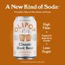 OLIPOP Prebiotic Soda Pop, Classic Root Beer, Pantry Pack Packed with Prebiotics, Fiber, and Botanicals, Gluten Free, GMO Free, 12oz (12-Cans)