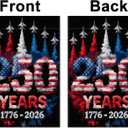 2 x America 250th Anniversary Garden Flag 1776-2026 250 Years of Birthday American Decor 4th of July Fourth of July Patriotic Party Decorations and Supplies 12.5×18 Inch
