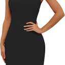 Maketina Womens Sexy One Shoulder Bodycon Bandage Dress Mermaid Cocktail Midi Dresses Trendy 2025, Large