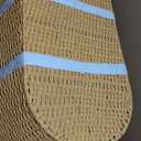 Badger Basket Wicker-Look Woven Baby Moses Changing Basket with Pad and Cover - Light Brown/Ecru