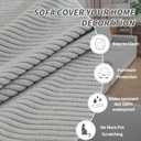 QIANMEW Couch Cushion Covers, Comfort Soft Magic Sofa Covers Washable Stretch Resistant Slipcovers for Sectional and L Shaped Seats Furniture Protectors for Pets (1PC Armrest Cover, Light Gray)