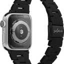 Solace Bands Slim Matte Resin Watch Band - Universal Fit for Apple Watch Bands for Women and Men, iWatch Bands for 38mm 40mm 41mm 42mm 44mm 45mm 49mm Ultra, SE and Series 10 9 8 7 6 5 4 3 2 1