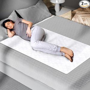 Epica Bed Pads Washable Waterproof  34"x52" (2 Pack) Incontinence Bed Pads for Adults, Mattress pad to Protect Bed from Stains, Large Bed wetting Pads for Home & Hospital Use (500 Washes)