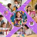 Fortand Poke-Art Crafts Kit for Kids, Princesses Craft Kits for Girls Ages 4-9 Paper Craft Kits with LED Base DIY Creative Activity Toys Gifts for Girls & Boys Ages 4 5 6 7 8 9 Mess-Free Fun for Kids