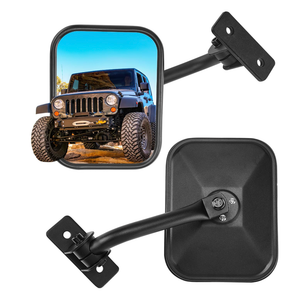JOYTUTUS Mirrors Doors Off Compatible with Wrangler TJ JK JKU 1997-2018, Does Not Fit on Doors, Easy-Install Side View Mirrors, No Vibration & Wobble