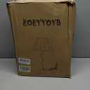 Table Lamp for Bedroom Nightstand Modern Touch Green Pink Lamp Dimmable Lamp for Living Room End Table with USB Port and Outlet