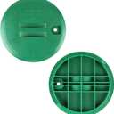 2 Piece 10 Inch Round Sprinkler Valve Box Cover - Green Irrigation Valve Cover