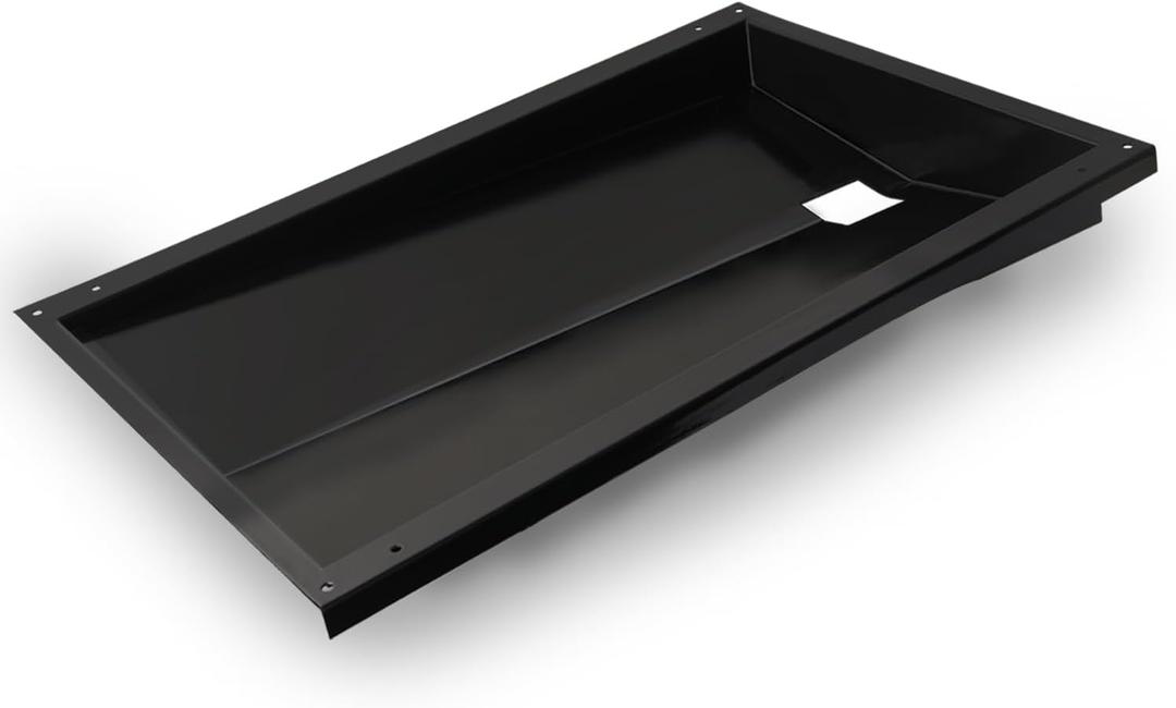 67767 Grease Tray for Weber Grill Parts Genesis 300 Series with Side Control Knob(2007-2010), 67758 Grill Drip Pan with Heat-resistant Plate for Weber Genesis E-310 E-320 Gas Grills Replacement Parts