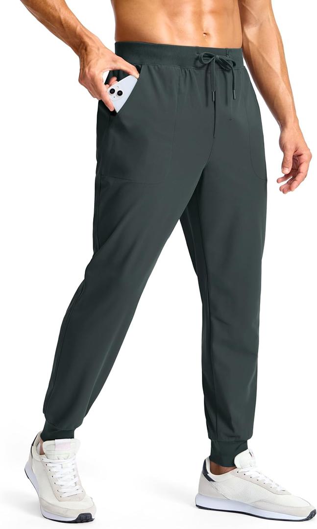 Soothfeel Joggers for Men Golf Joggers Pants with Pockets Slim Fit Casual Comfy Pants Lightweight Athletic Workout Sweatpants (L)