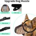 Dog Muzzle for Extra Large Breed Dogs to Prevent Biting Chewing Barking Soft Air Mesh Muzzles Reflective Ajustable Full Coverage Dog Mouth Guard Cover for Grooming Scavenging Orange XL