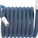 Pool Vacuum Hose With Swivel Cuff 1-1/4" Diameter 27FT Flexible Heavy Duty Pool Vacuum Cleaning Hose Perfect for Above&In Ground Swimming Pool