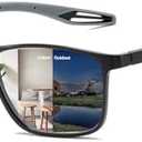 KISSOUL Multifocal Progressive Transition Photochromic Reading Glasses Blue Light Blocking Multifocus Readers Spring Hinge