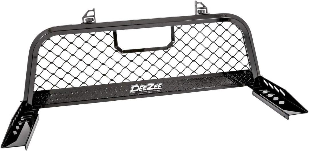 Dee Zee DZ95072RB Gloss Black Aluminum Mesh Cab Rack