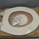 Mayfair Cameron Bone Toilet Seat, Non Slip Heavy Duty Wood, Easy Clean, Made in USA, Round