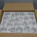 Hewory Mini Bud Vases for Centerpieces: 42pcs Small Glass Vase Bulk - Clear Tiny Vases for Wedding Baby Shower Birthday Party Events Table Decor