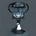 Harry Potter Triwizard Cup Battery Operated Mood Light | 13-Inch Tall LED Lamp,Silver
