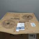 18" Brushless Cordless Floor Fan Compatible with Dewalt 20V Max Battery | 2500CFM Quiet Industrial Fan with AC Adapter, 5 Speeds 360Tilt Portable Metal Shop Fan for Garage Jobsite Camping(Tool Only), 18in