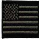 4 x SME Patch Us Flag Black, 3'' X 2''