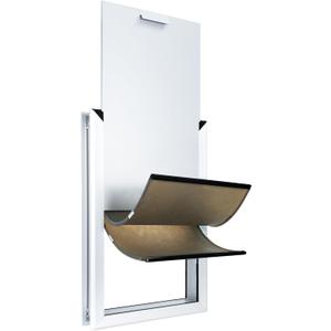 Giant Dog Door for Exterior Doors: Heavy Duty Aluminum Doggie Door, Extreme Weather Doggy Door for Large and Extra Large Dogs Up to 220 lbs, Dual Flap Insulated Dog Door, Lockable, XL