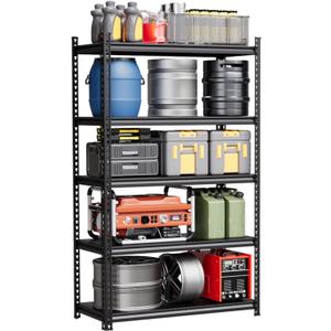 Garvee 5-Tier Steel Garage Shelving Unit, 36" W x 24" D x 72" H, 2500 Lbs