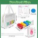 Mini Mahjong Set, American Mahjong Game Set Include 166 Premium Tiles (1.2’’), 1 Bag, 100 Chips, 4 Tile Rulers, 4 Dice, 5 Instruction Manuals, Portable Travel Mahjong Set for Adults & Beginners