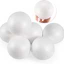 6 Inch Foam Ball,6 Pack White Polystyrene Foam Balls for Craft Making School Solar System Project Wedding Christmas Supply