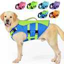 PETDSH Dog Life Jacket Small, High Flotation Dog Life Vest for Swimming Boating, Reflective Puppy Lifejacket with Superior Buoyancy and Rescue Handle, Adjustable Safety Dogs Floating Vests, Small