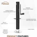 Trailer Tongue Jack 2000lb Lift Capacity, 15" Lift A-Frame Heavy Duty - Manual Sidewind Utility Trailer Jack for RV Camper