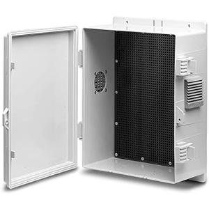 Namunanee Outdoor Electrical Junction Box, ABS Water Resistant Enclosure with Internal Mounting Panel & Hinged Cover (13" H* 9.2" L* 5.6" W)