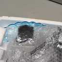 3-Tier Solar Cascading Bird Bath Fountain with Glass Basin
