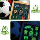 2 x Neon Water Bottle Stickers for Kids Glow in The Dark, 65 PCS Vinyl Soccer Stickers Pack for Laptop Skateboard Phone Case, Cute Colorful Neon Decals for Teens (Luminescent-030ksxx)