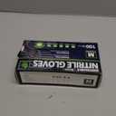 Disposable Nitrile Gloves Black, Food Safe Rubber Gloves Latex-Free Powder-Free for Cooking Food Prep Kitchen Clean (Medium)