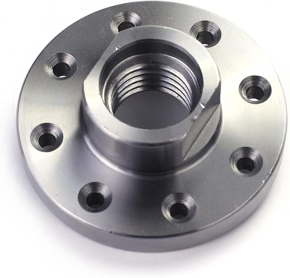 3" Wood Lathe Steel Faceplate Chucks, 1-8TPI Thread Woodworking Accessories Tools (3 inch without screw)