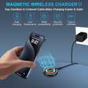 2 x Samsung Wireless Charger Fast Charging Pad 15W Magnetic Charger for Samsung Galaxy S25 Edge/S24/S23/S22/S21/S20/Pixel 10/9a/8a/8,MagSafe Charger Stand with 20W Charger Block for iPhone 17/16/15/14/13