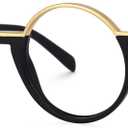 VOOGLAM Blue Light Glasses for Women Men Anti Eyestrain Dry Eyes Round Eyeglasses Latina