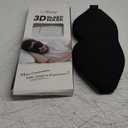 LitBear Sleep Mask for Side Sleeper Women Men, Eye Mask for Sleeping Light Blocking, 3D Contoured Cup Sleeping Mask, Soft Breathable Sleep Eye Mask with Adjustable Elastic Strap for Flight Nap (Black)