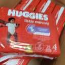 Huggies Size 4 Diapers, Little Movers Baby Diapers, Size 4 (22-37 lbs), 150 Count (6 Packs of 25)
