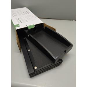 Joy&Grace Couch Cup Holder, 3-in-1 Magnetic Detachable Couch Arm Tray, Bamboo Sofa Armrest Table with Anti-Slip Pad, Sofa Armrest Tray Table (Black)